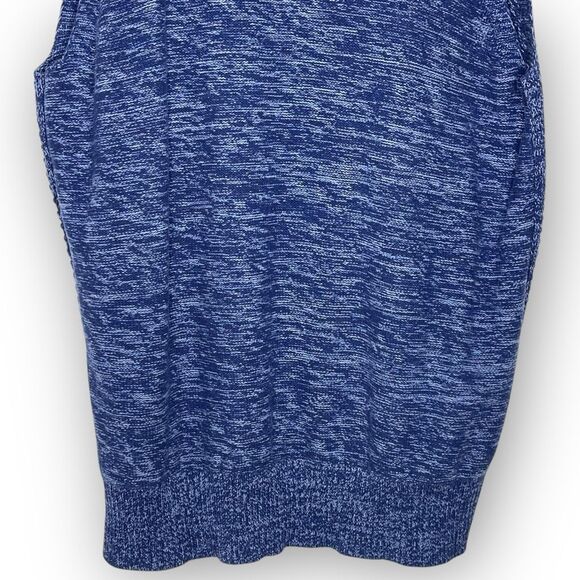 GAP Gap For Good Indigo Blue Sleeveless Knit Cardigan Vest Draped Women Size XXL - Picture 6 of 11